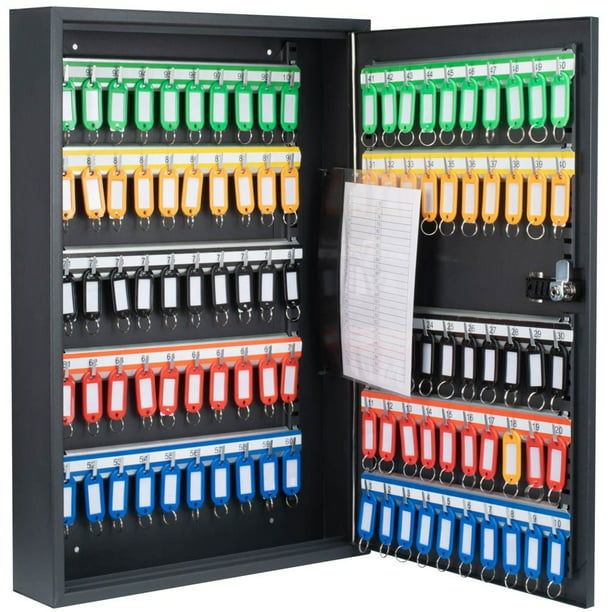 White Winbest Barska Steel 240 Key Safe Wall Mount Cabinet with Electronic Keypad Lock Box 
